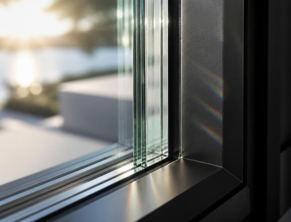 Architectural detail of a BWS window installation